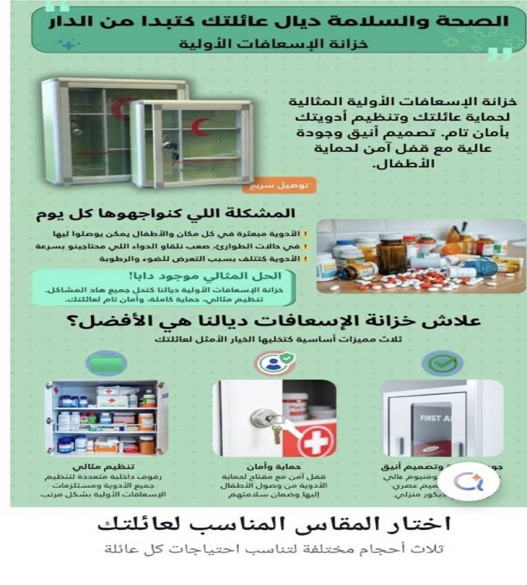 Grande Boîte à Pharmacie Métallique – Rangement Médical Sécurisé & Pratique (31×35 cm)