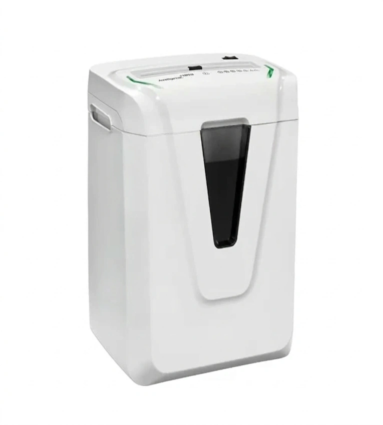Déchiqueteuse KOBRA Hybrid-S professionnelle blanche, puissante, silencieuse et idéale pour la destruction sécurisée de documents en bureau