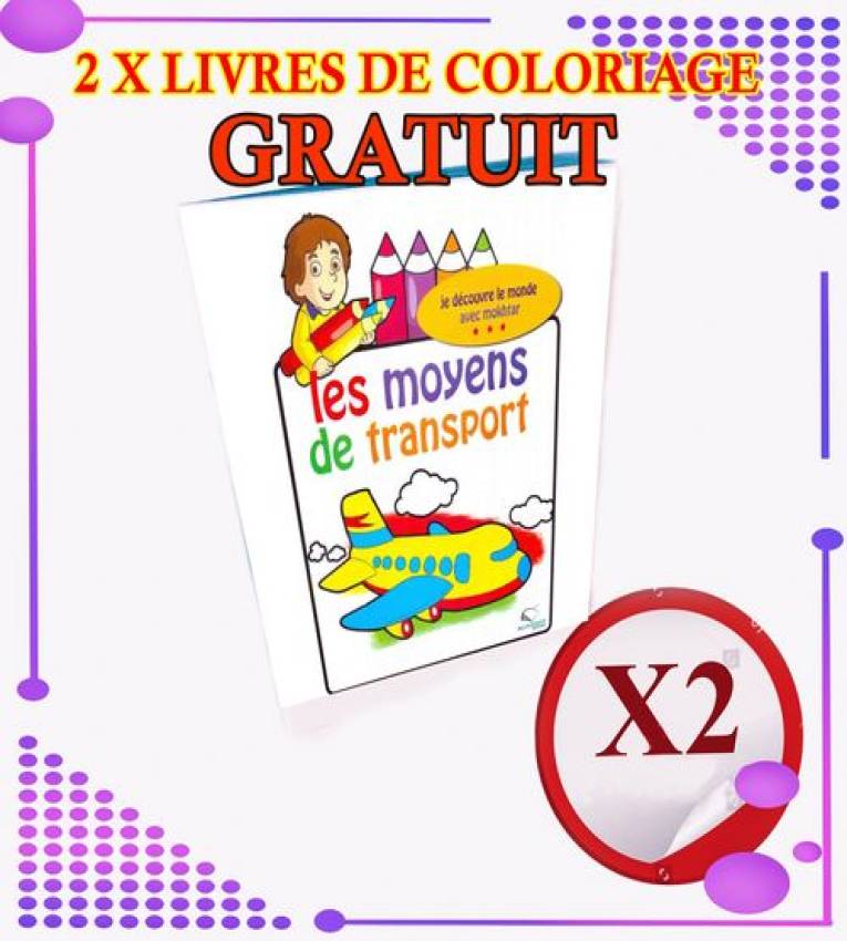 Coffret de peinture pour les enfants + 2 Livre de Coloriage