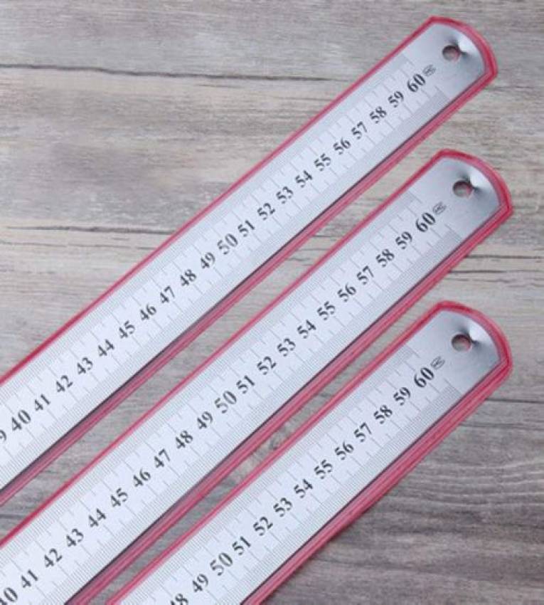 60cm Règle Métal Métallique Precision Double Face Métrique Ruler Inoxydable
