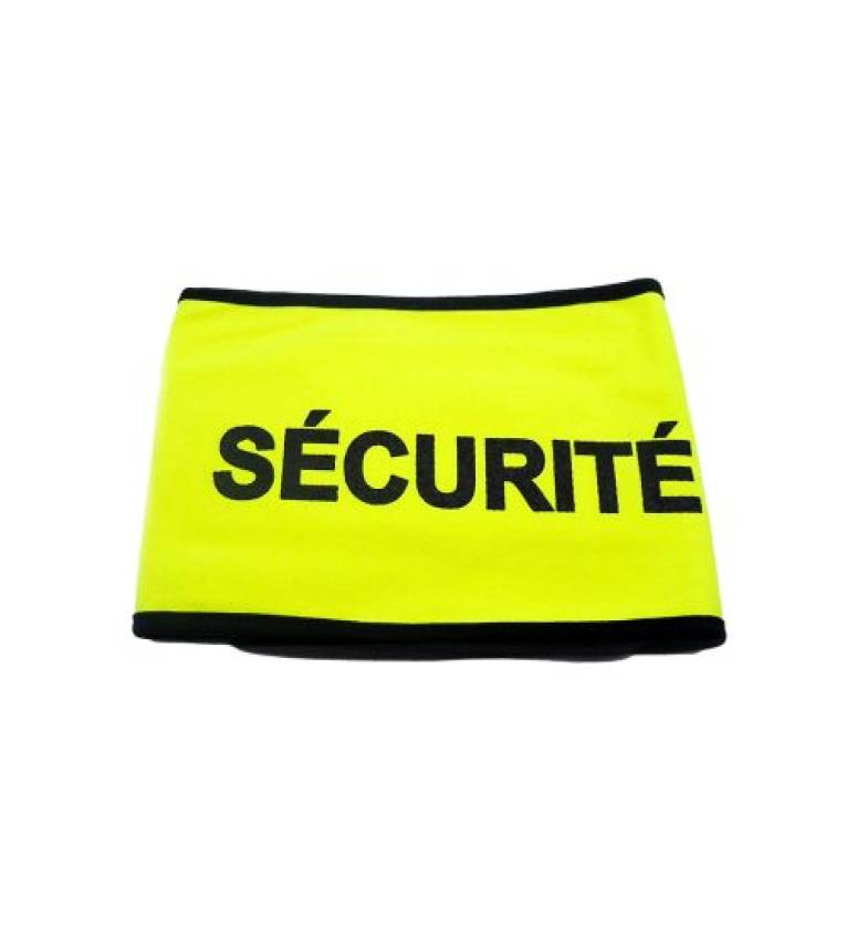 Brassard de sécurité haute visiblité - Sécurité- jaune fluo