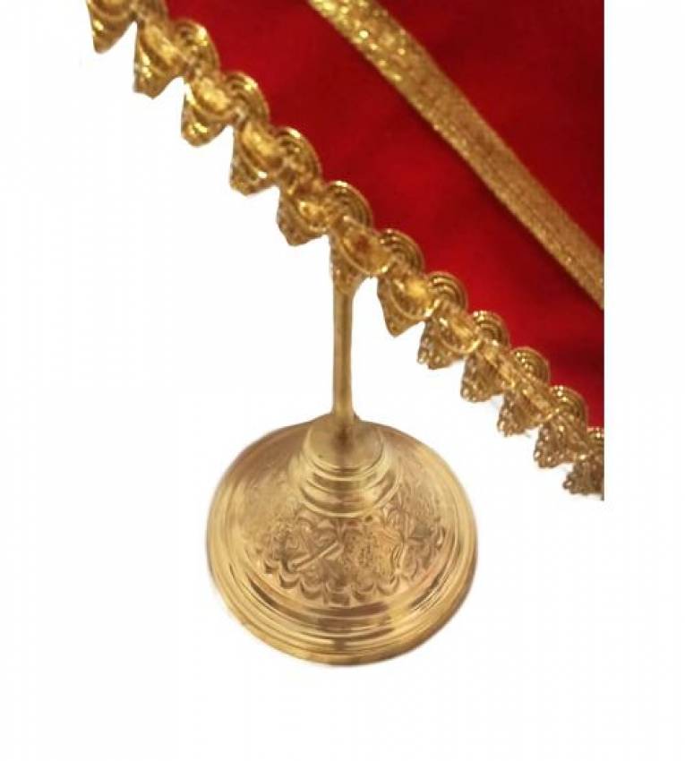 70 cm Grand Drapeau marocain en Cuivre
