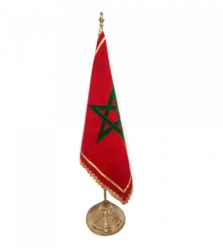 Le drapeau marocain ajoute un bel éclat à votre bureau