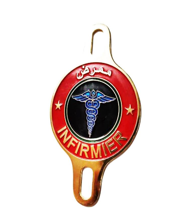 Macaron , Badges professeur, Docteur, Dentiste, Infirmier, Pharmacien, Presse, Royaume du Maroc
