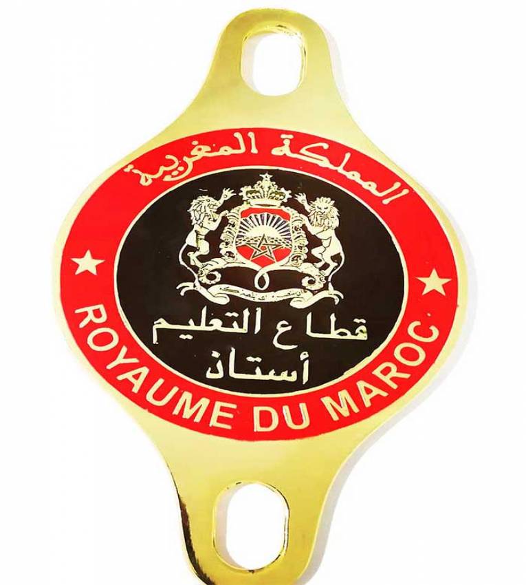 Macaron , Badges professeur, Docteur, Dentiste, Infirmier, Pharmacien, Presse, Royaume du Maroc