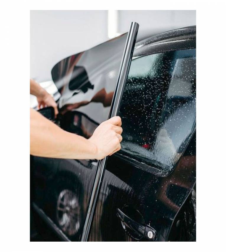 Film pour fenêtre Kit de rouleau teinté Noir UV-Proof: 5 (50 × 300 cm )