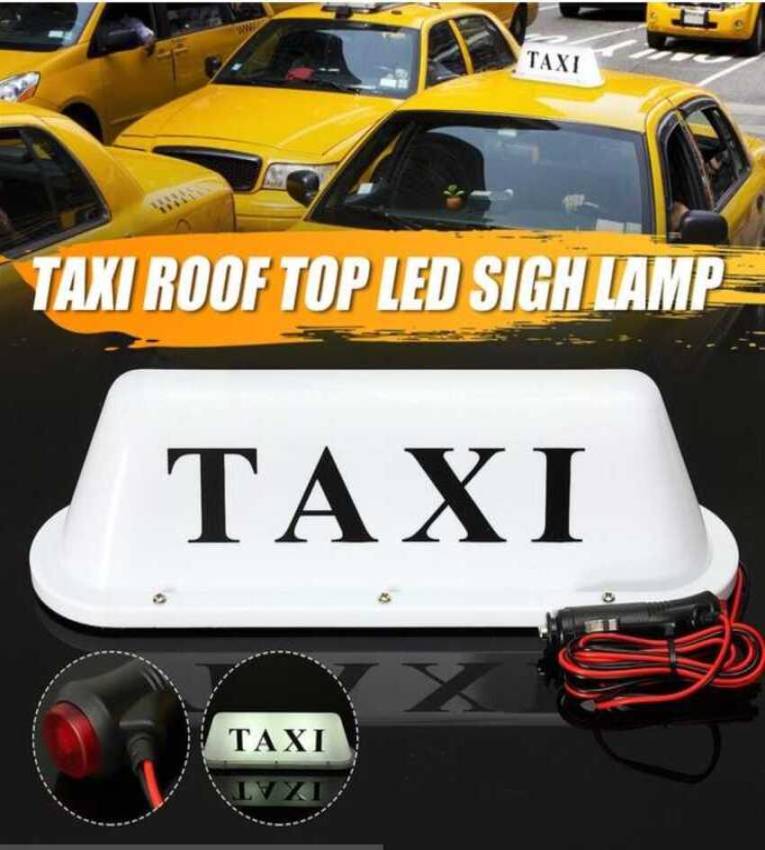 27/11cm Panneau TAXI Lumineux LED