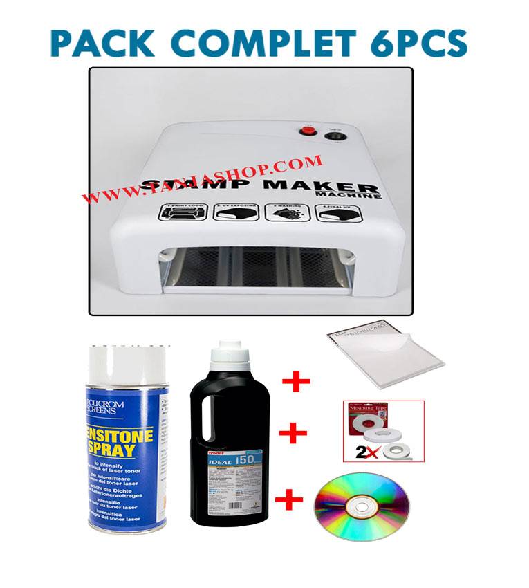 Pack de fabrication des tampons Stamp Maker avec toutes accessoires