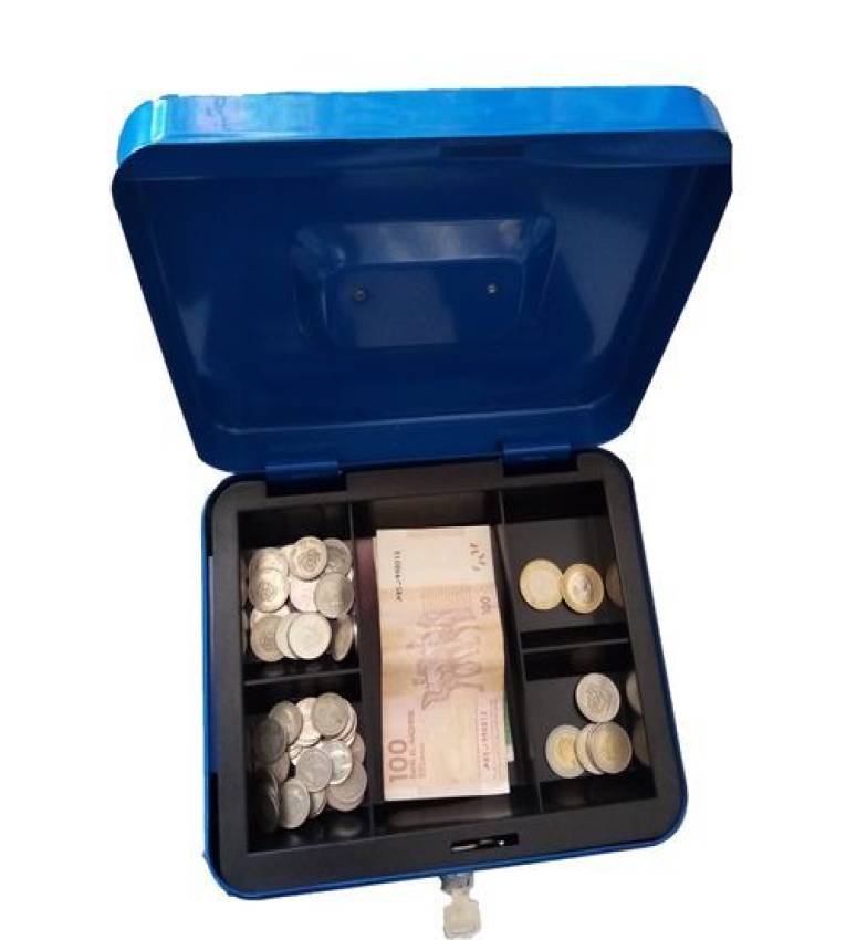 Caisse a monnaie et billets Boîte métallique portable