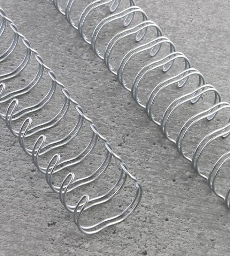 Reliures a double speral métalliques mintra noir 2:1, A4 22mm (5/8") | argentées - Pratiques et élégantes pour vos documents