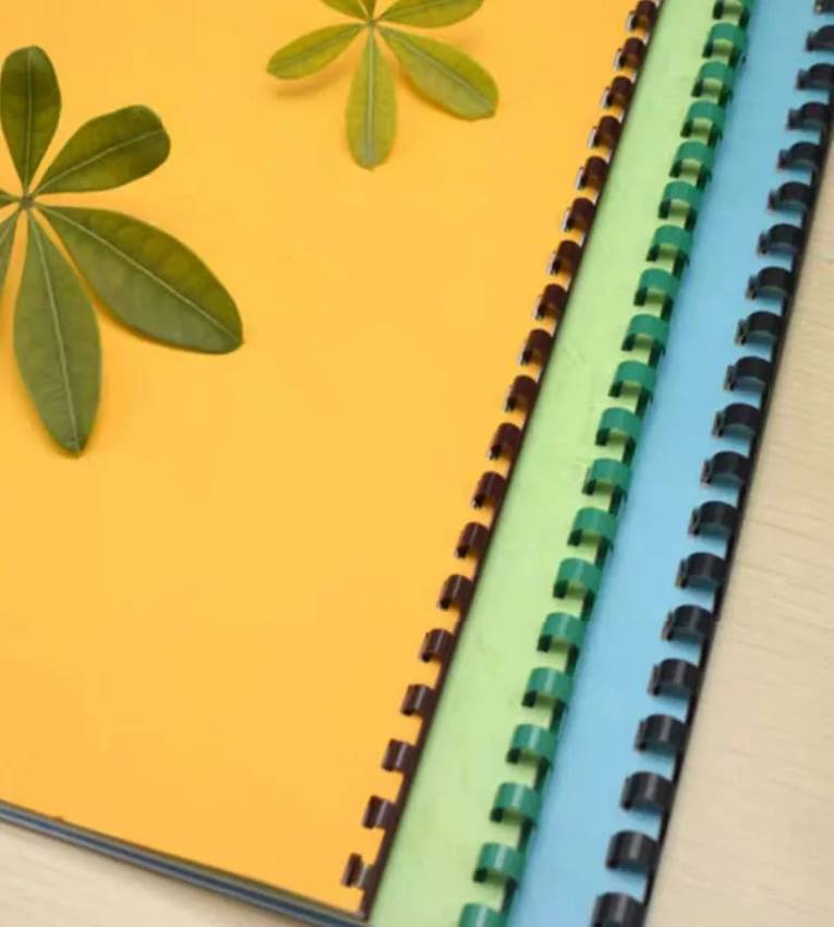 Reliure plastique manuelle A4 21 trous - Lot de 30 pièces : Parfait pour cahiers, contrats et plus