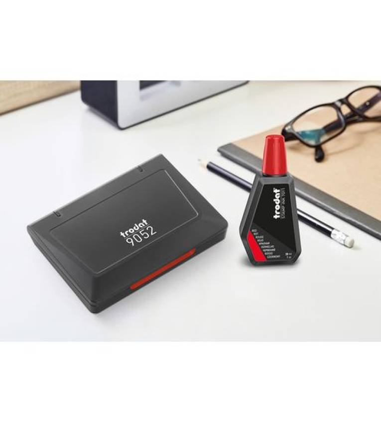 Trodat Encre de luxe pour tampon encreur 7011 - rouge flacon de 28 ml