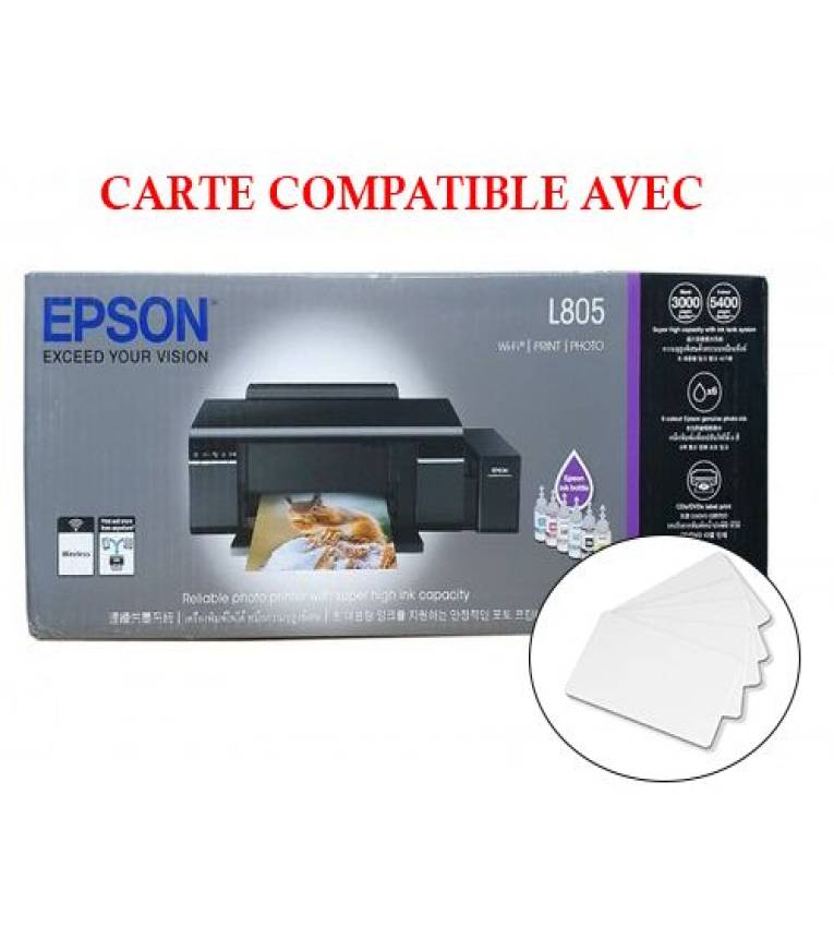 Pvc Carte PVC pour imprimante (Pack de 230 unité)