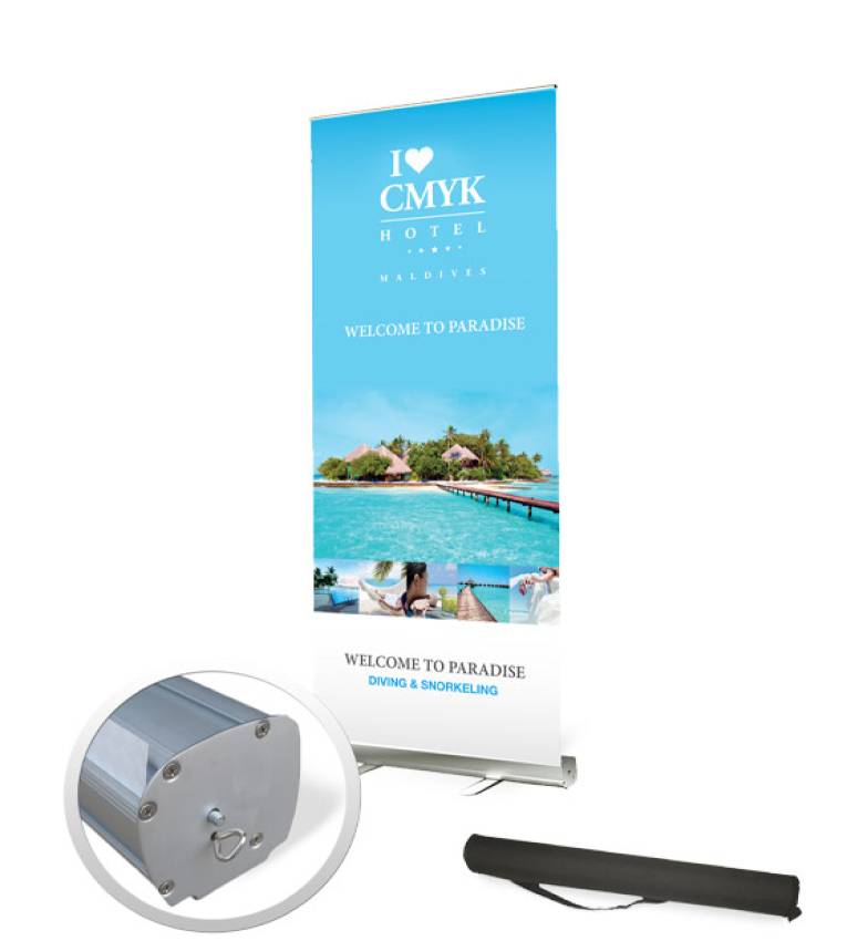 rolup rollup Roll up publicitaire premium professionnel (Haut gamme) 85 X 200 CM