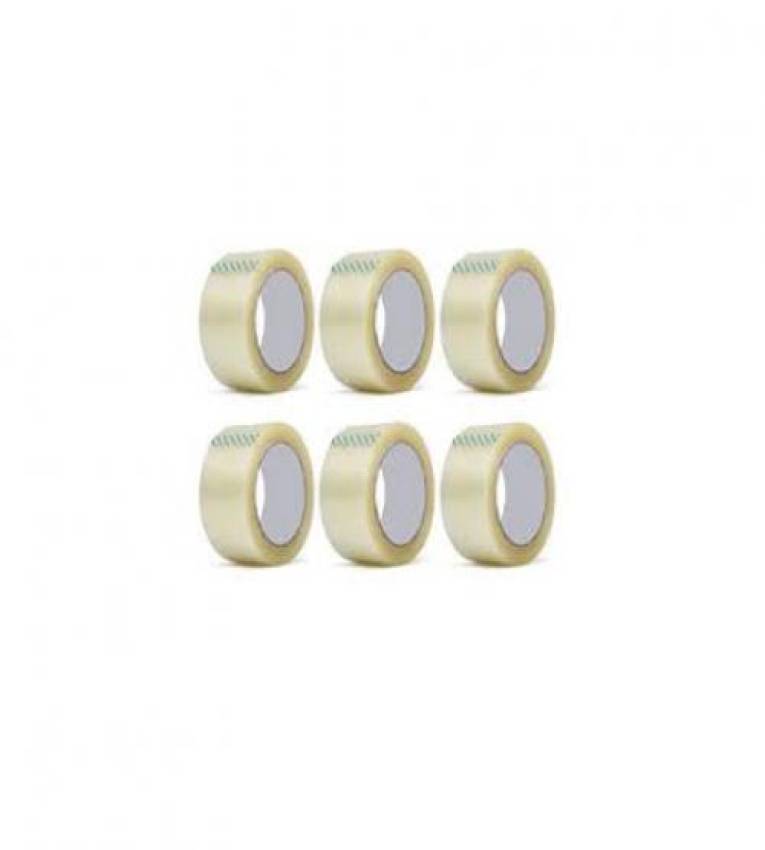 Lot de 6 pcs Rouleaux de scotch 48mm X 100m Adhésif transparent
