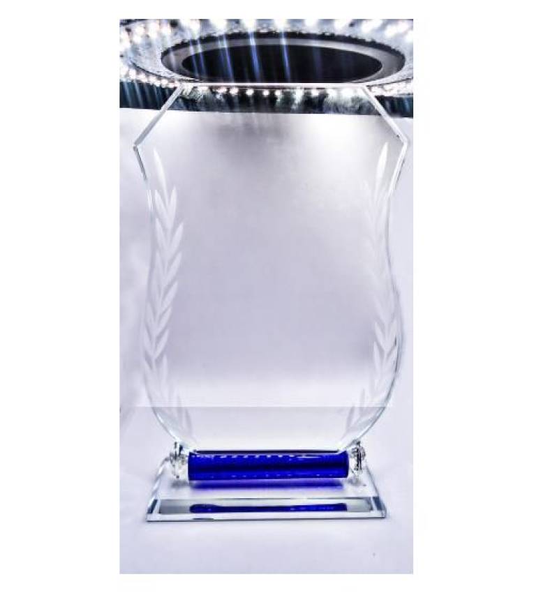 Plaque trophée en verre personnaliosable , Grand Taille