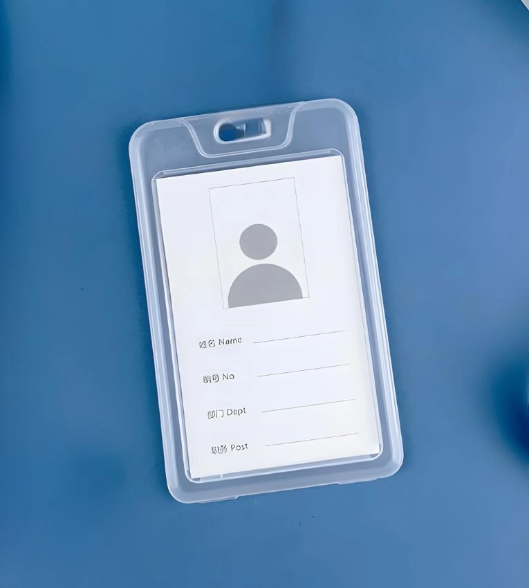 porte-carte plastique, étui carte d’identité, porte-badge professionnel, porte-carte, accessoire bureau