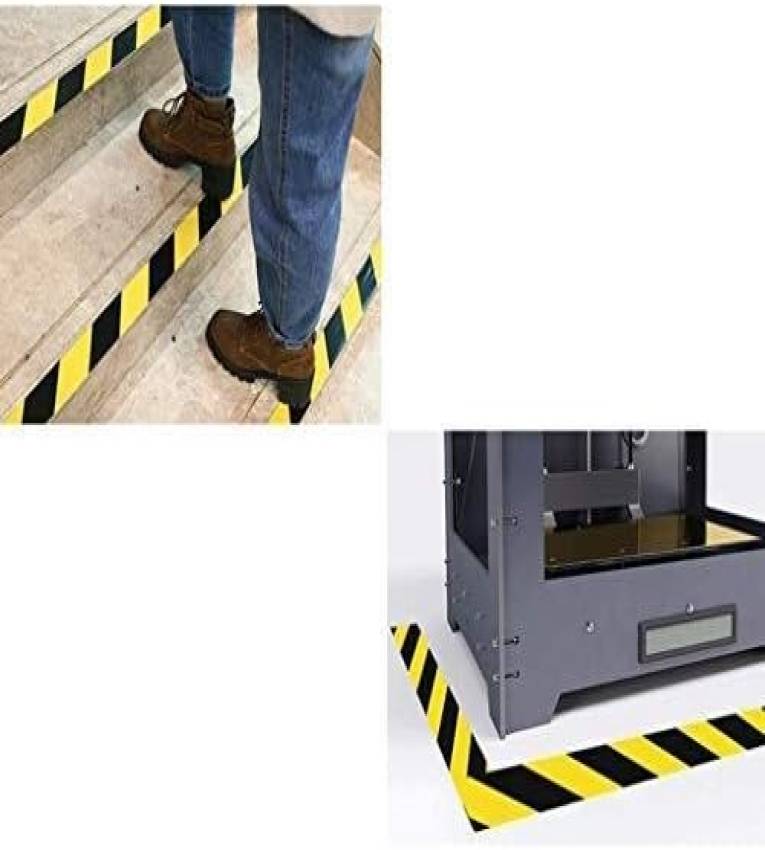 Rouleau adhésif universel pour le marquage d'objets 33m jaune/noir