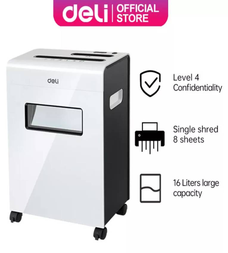 Deli 9921 Destructeur de Papier - Sécurité Maximale pour Vos Documents