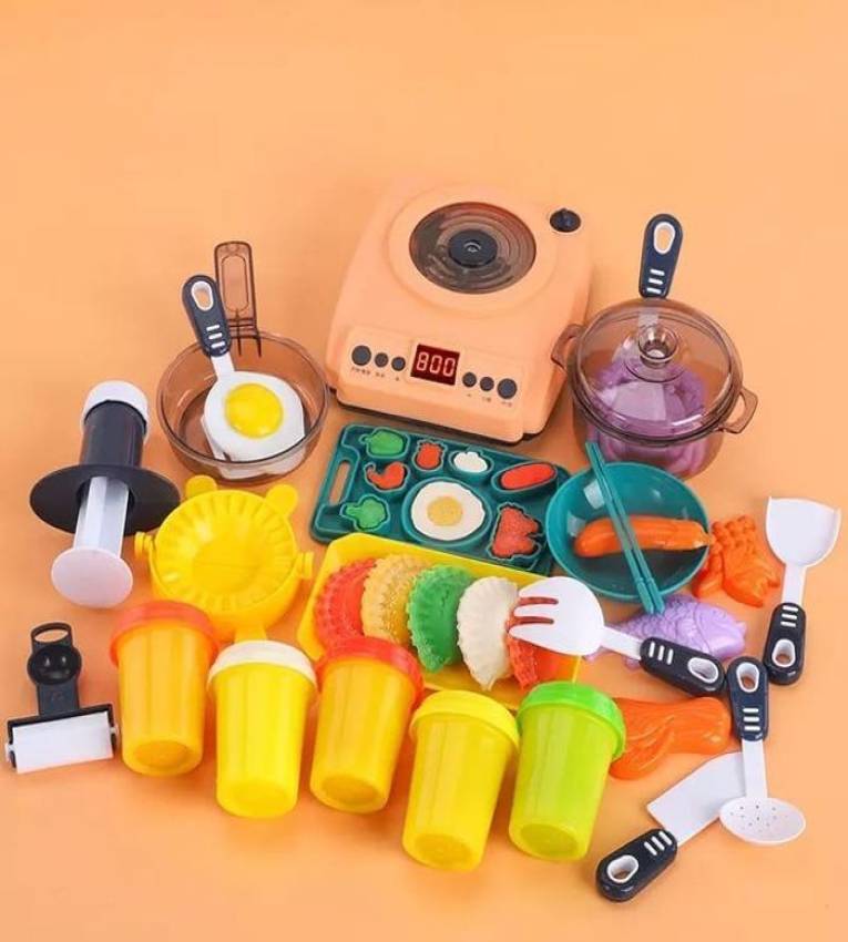 Cuisine de Simulation avec Pâte à Modeler 3D - Jouet Créatif pour Enfants