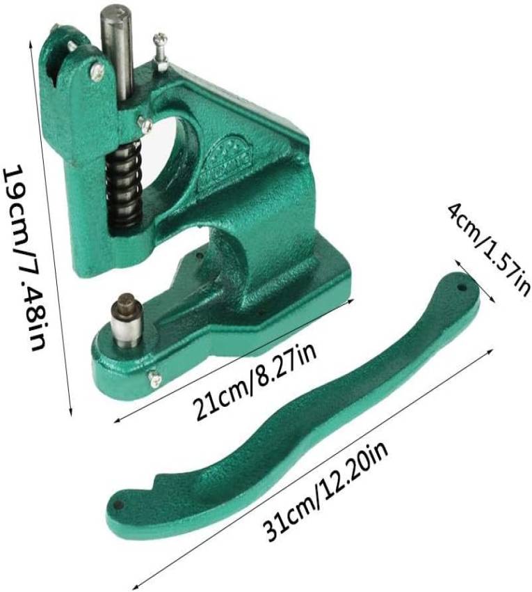 Machine de presse ,Machine à Œillets Manuelle à Pression avec 100 Œillets et 3 Matrices Inclus pour fixer les œillets sur tissu, cuir et plastique