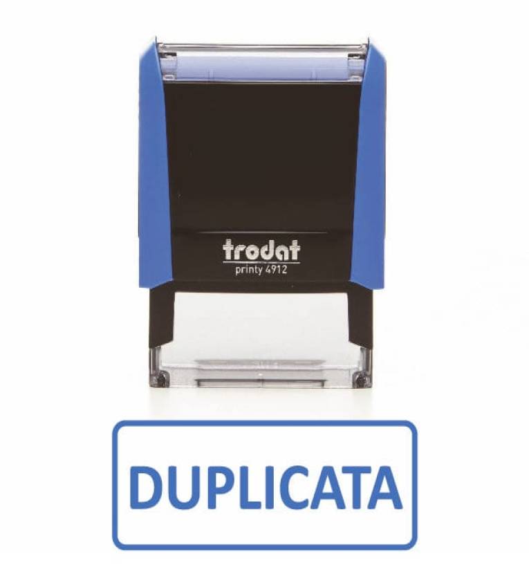 Tampon encreur  Professionnel ''DUPLICATA'' Trodat 4912 , Encre à Séchage Rapide ,Formule Commerciale