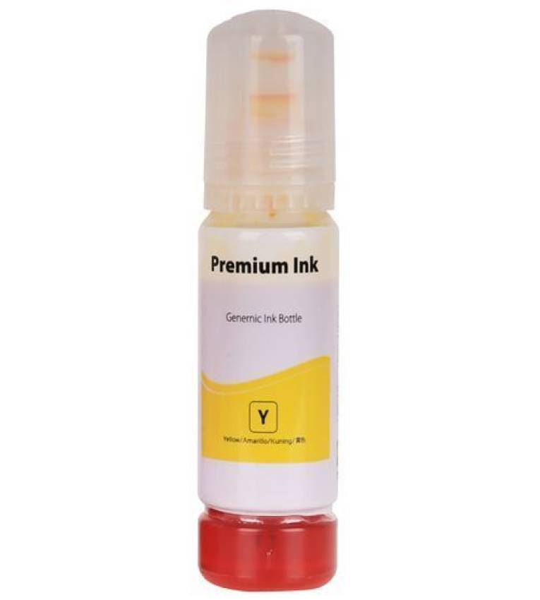 premium Ink Bouteille de Recharge d'Encre Jaune 70 ml pour Imprimantes de série G, avec Capacité d'impression d'environ 7000 pages résistante à l'eau