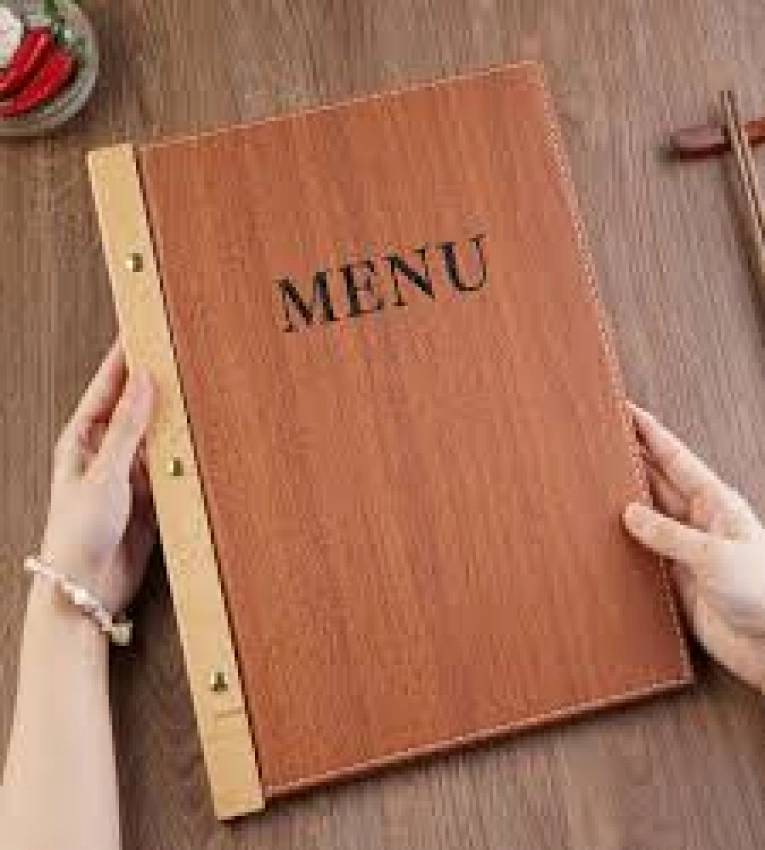 PROTÈGE-MENU CLASSIQUE FORMAT A4 - PORTE MENU HÔTEL RESTAURANT - SECURIT