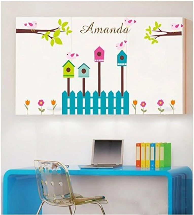Stickers muraux amovibles avec papillons, arbres, fleurs et animaux. Faciles à poser, parfaits pour toutes les pièces.