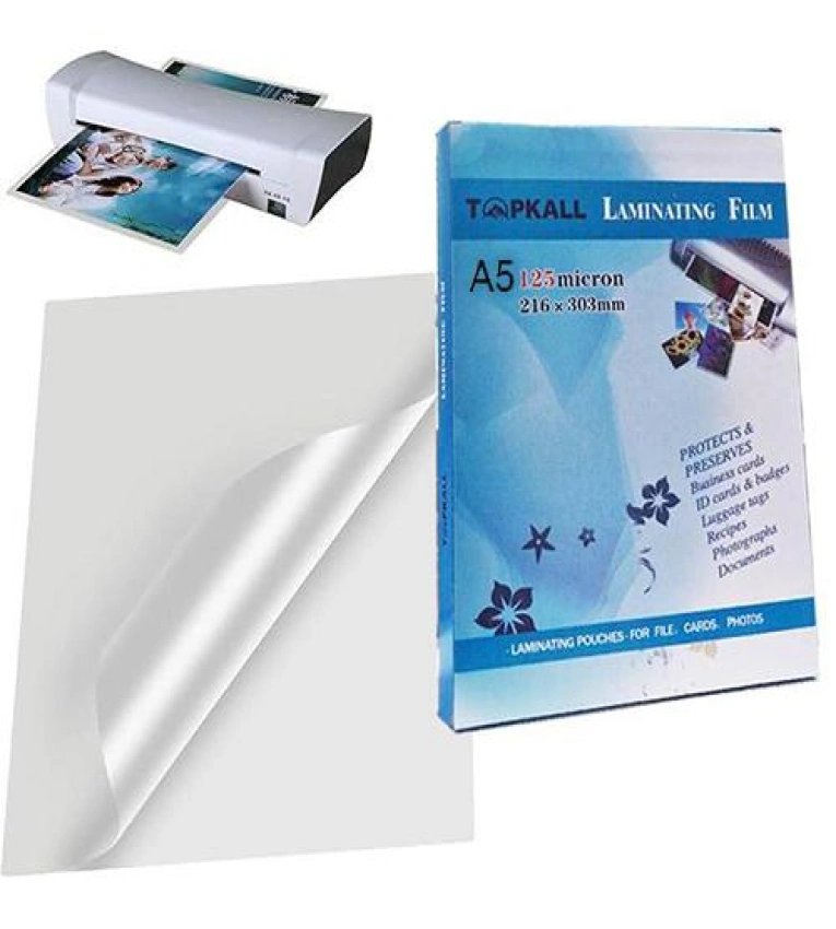 Film De Laminage à Froid Brillant Transparent 3 Mil (0.076 Mm) - Rouleau Pour Protection D'Affiches/Signes - Neuf