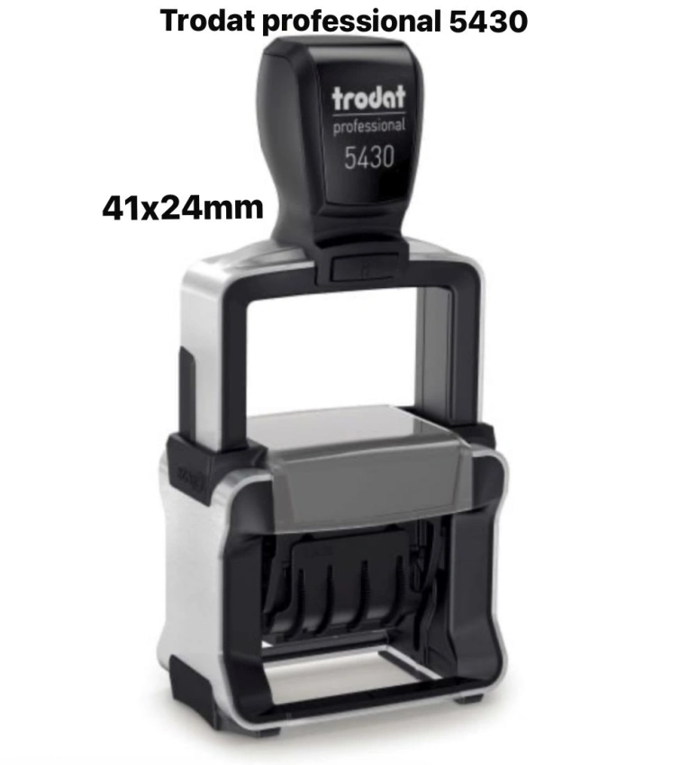 Le Trodat  41X24mm dateur Professional 5430 est un tampon dateur professionnel, robuste et pratique.