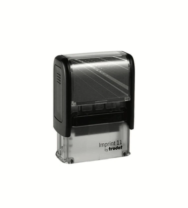 Tampon auto-encreur Imprint 11 au format 38×14mm, pratique et offrant une impression nette pour un usage professionnel quotidien.
