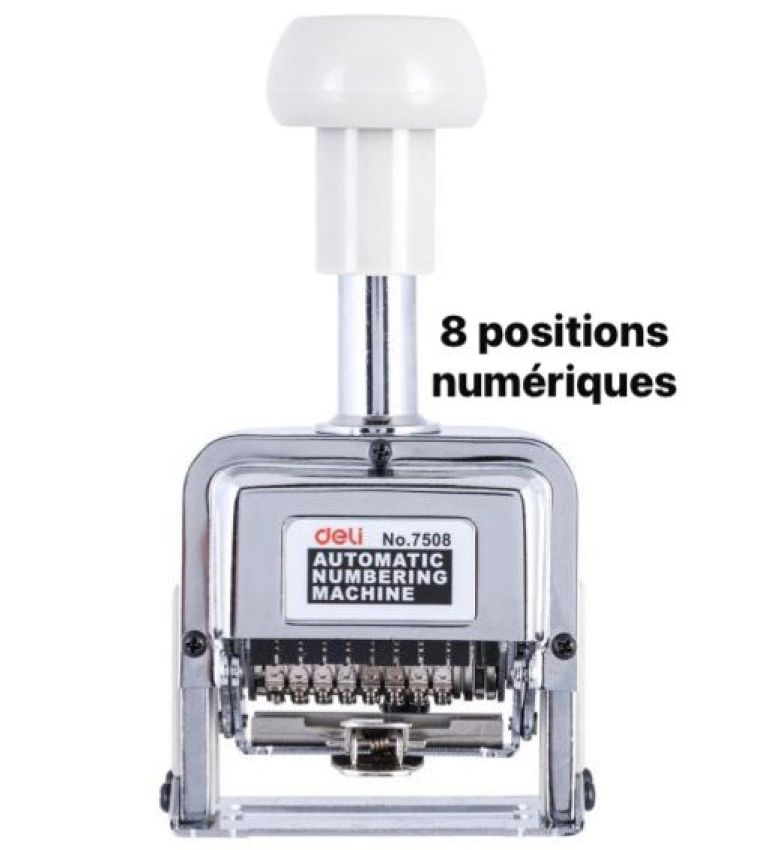 Machine à numéroter Trodat 7508, idéale pour la numérotation séquentielle des documents et factures avec précision et fiabilité.